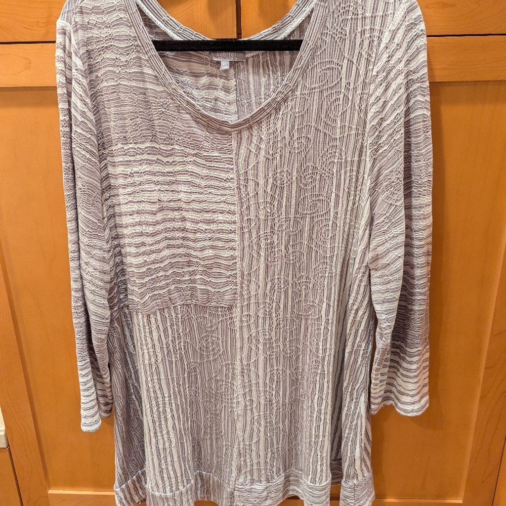 Habitat Tunic, XXL, Grey & White